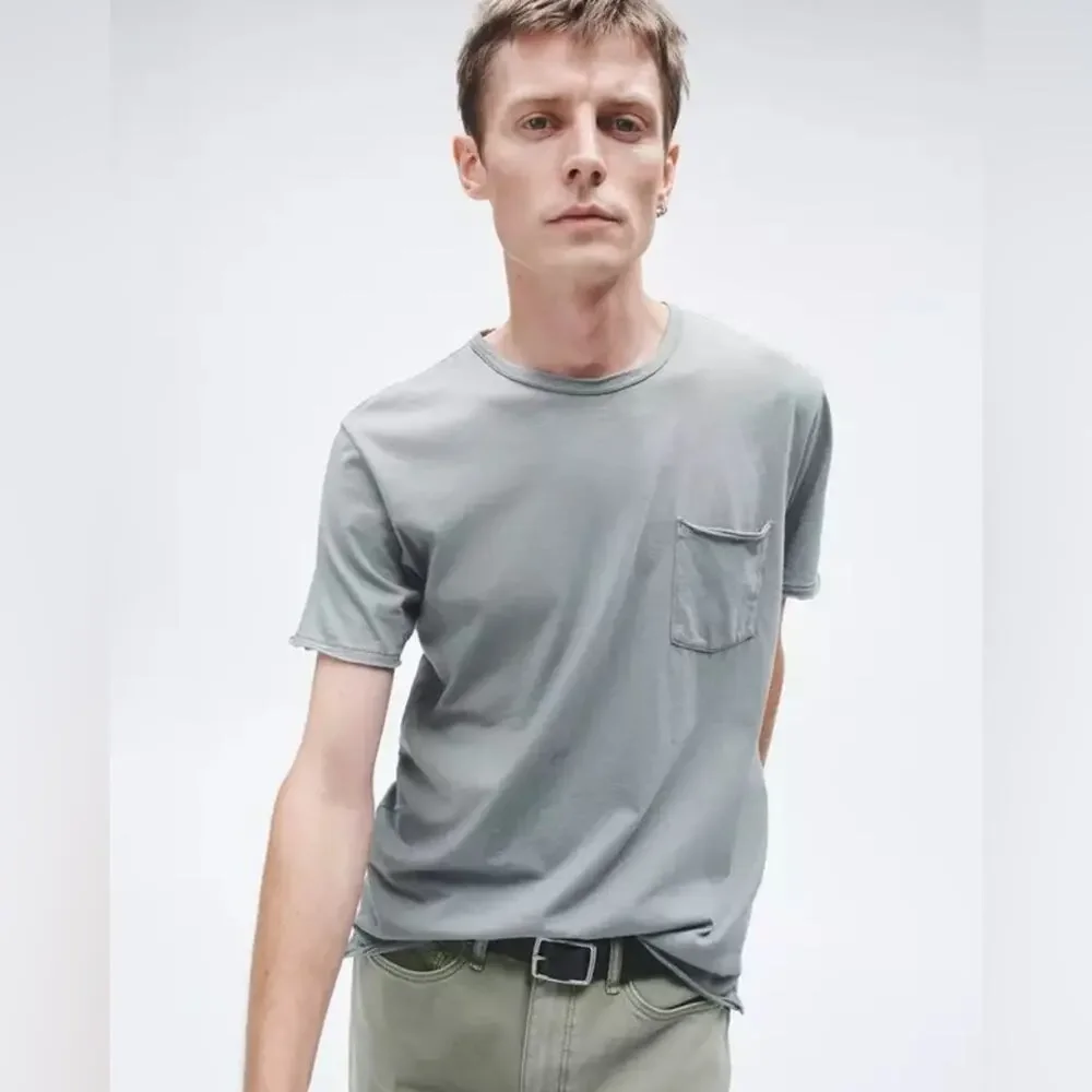Rag & Bone Fit 2 Aero Stretch Slim Fit Jeans Dark Mint Sage Green Grey 31W